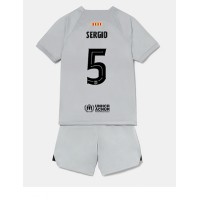 Dres Barcelona Sergio Busquets #5 Rezervni za djecu 2022-23 Kratak Rukav (+ kratke hlače)